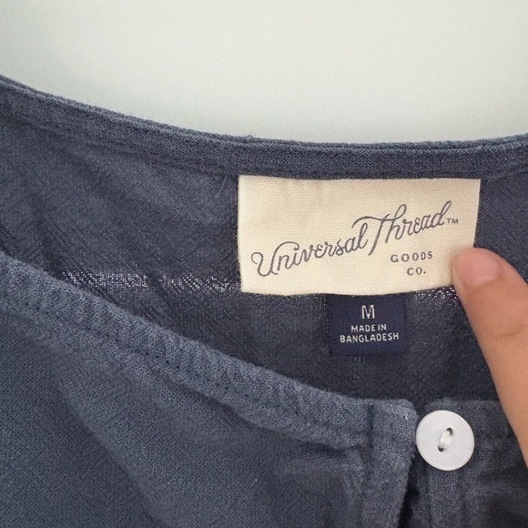 Universal Thread Dark Blue Ruffle Mini Dress - Picture 4 of 4